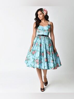 Micheline Pitt for Unique Vintage
Budding Beauties Alice Swing
Dress Size Small